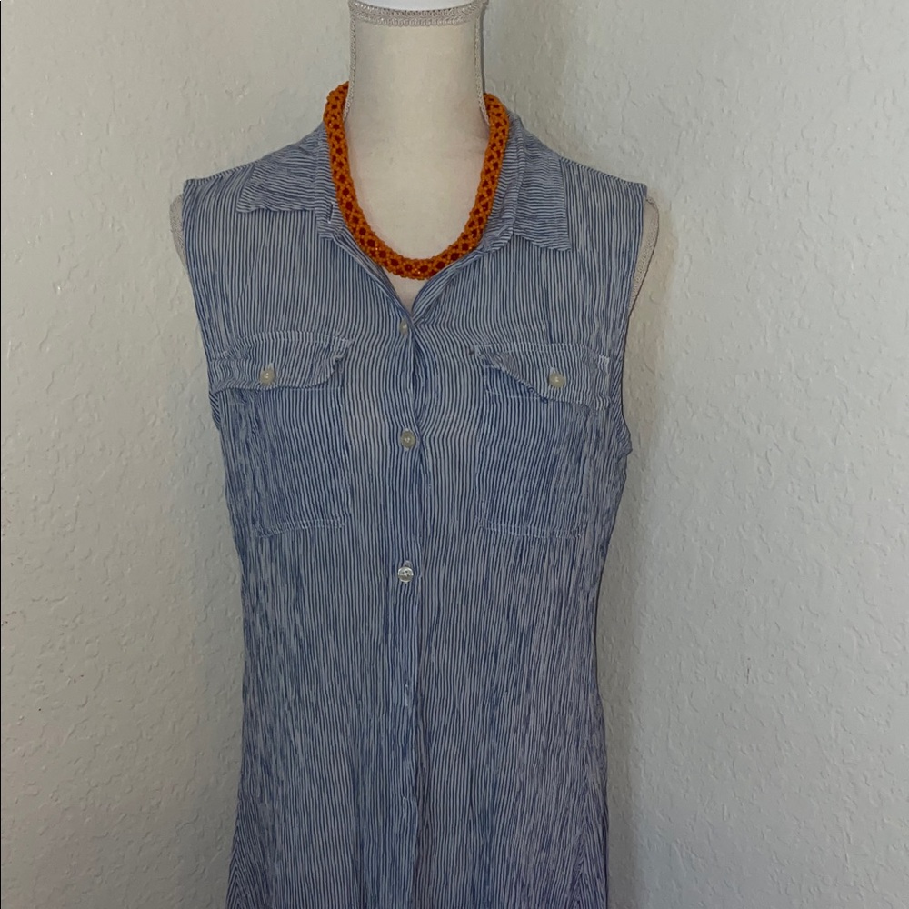 Ralph Lauren Blue Striped Garment